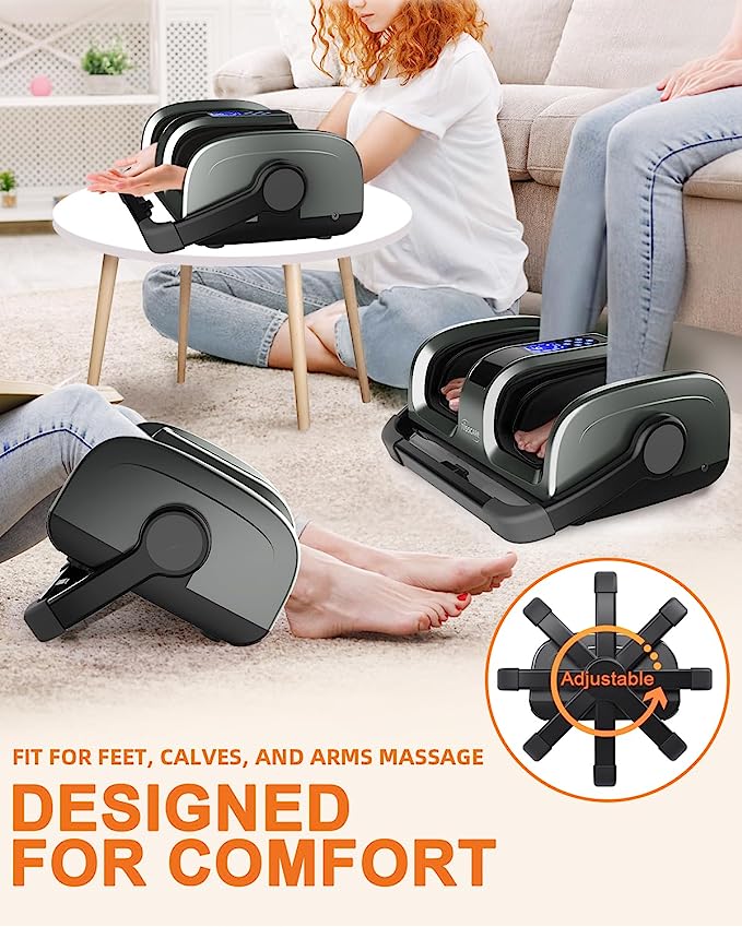 Shiatsu Foot Massager Machine with Heat & Remote for Plantar Fasciitis & Neuropathy, Deep Kneading Calf Leg Massager, Blood Circulation & Pain Relief 5 Shiatsu Foot Massager Machine with Heat & Remote for Plantar Fasciitis & Neuropathy, Deep Kneading Calf Leg Massager, Blood Circulation & Pain Relief - Image 5