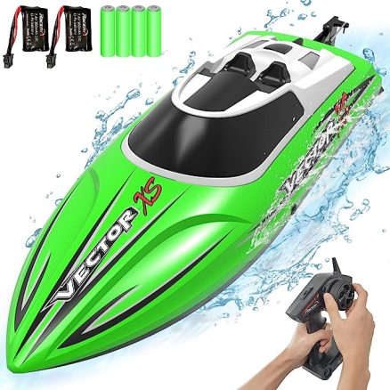 20MPH Fast RC Boat for Adults 2.4Ghz Remote Control Boat for Pools and Lake with 2 Rechargeable Batteries Toys 4