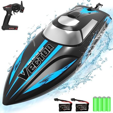 20MPH Fast RC Boat for Adults 2.4Ghz Remote Control Boat for Pools and Lake with 2 Rechargeable Batteries Toys 6