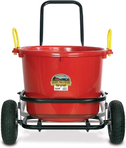 Large Bucket or Tub Cart Muck Cart, Holds Up to 350 lbs 5
