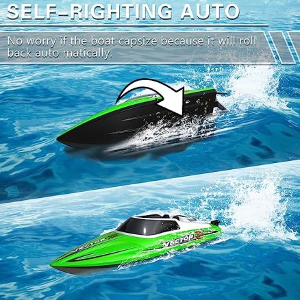 20MPH Fast RC Boat for Adults 2.4Ghz Remote Control Boat for Pools and Lake with 2 Rechargeable Batteries Toys 9