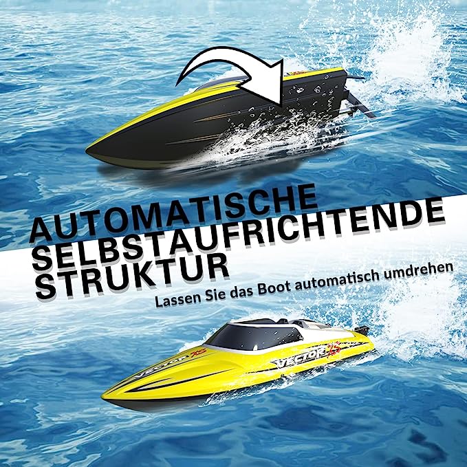 20MPH Fast RC Boat for Adults 2.4Ghz Remote Control Boat for Pools and Lake with 2 Rechargeable Batteries Toys 10 20MPH Fast RC Boat for Adults 2.4Ghz Remote Control Boat for Pools and Lake with 2 Rechargeable Batteries Toys - Image 10