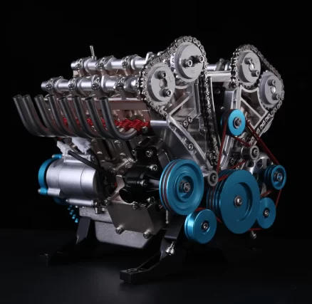 Teching V8 Mechanical Metal Assembly DIY Car Engine Model Kit 500+Pcs Educational Experiment Toy 1