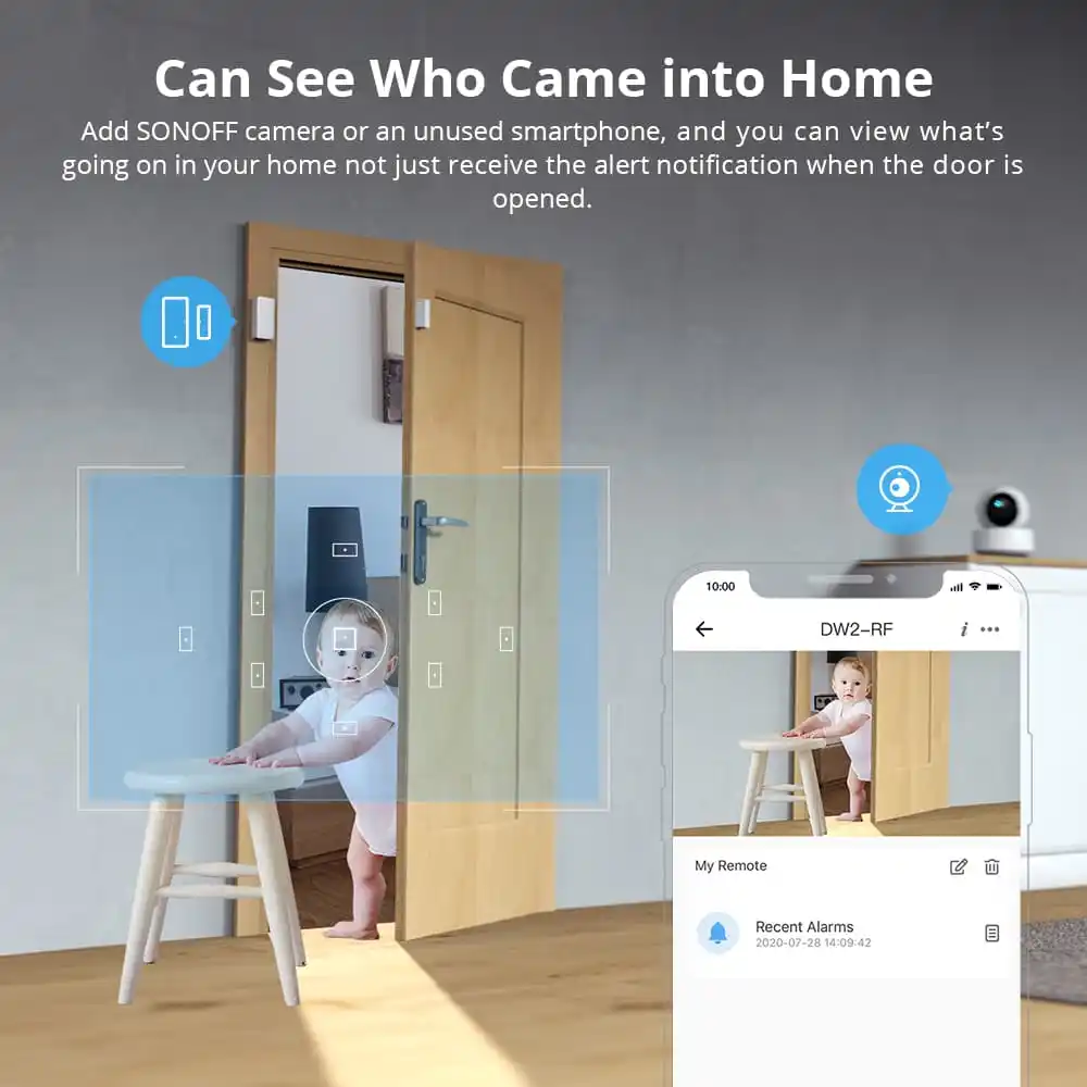 SONOFF DW2-RF – 433MHz RF Wireless Door/Window Sensor 5 SONOFF DW2-RF – 433MHz RF Wireless Door/Window Sensor - Image 5