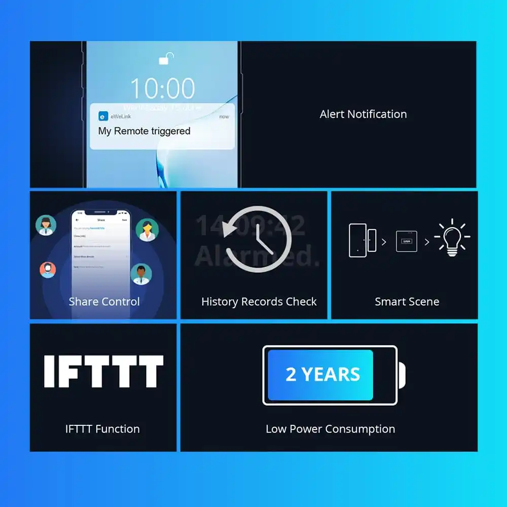 SONOFF DW2-RF – 433MHz RF Wireless Door/Window Sensor 9 SONOFF DW2-RF – 433MHz RF Wireless Door/Window Sensor - Image 9