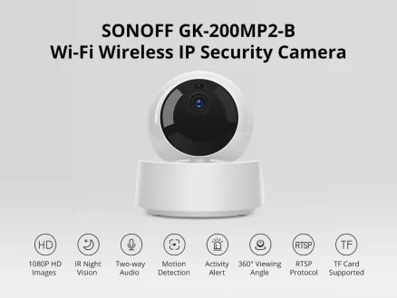 SONOFF GK-200MP2-B – Wi-Fi Wireless IP Security Camera (Cloud Storage) 3