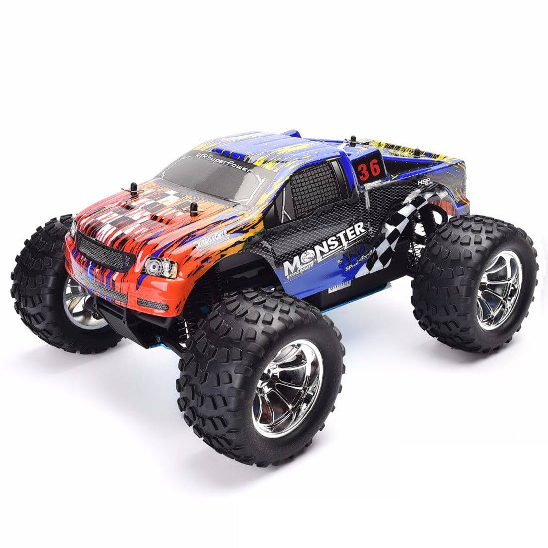 HSP 94188 1/10 RC Remote Control Nitro Gas Powered Monster Truck 4WD W/VX18 Engine 2