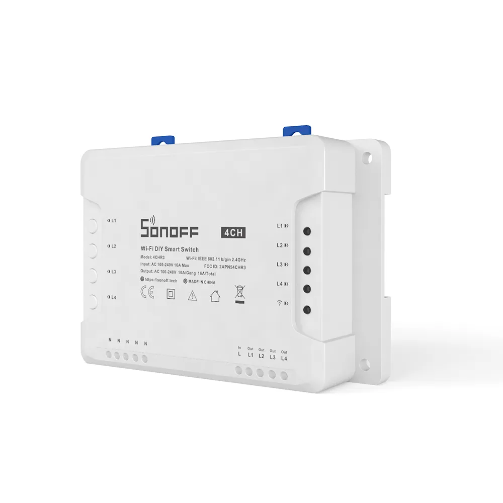 SONOFF 4CHR3 & 4CHPROR3 4-gang Wi-Fi Smart Switch with RF Control 1