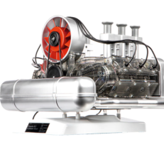 Flat-Six Boxer Car Engine Model Kit That Runs Plastic 1/4