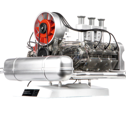 Flat-Six Boxer Car Engine Model Kit That Runs Plastic 1/4 1 Flat-Six Boxer Car Engine Model Kit That Runs Plastic 1/4