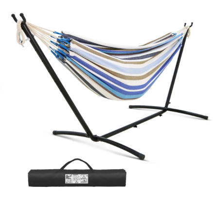 Easy Setup Double Hammock with Stand, 9 FT 9