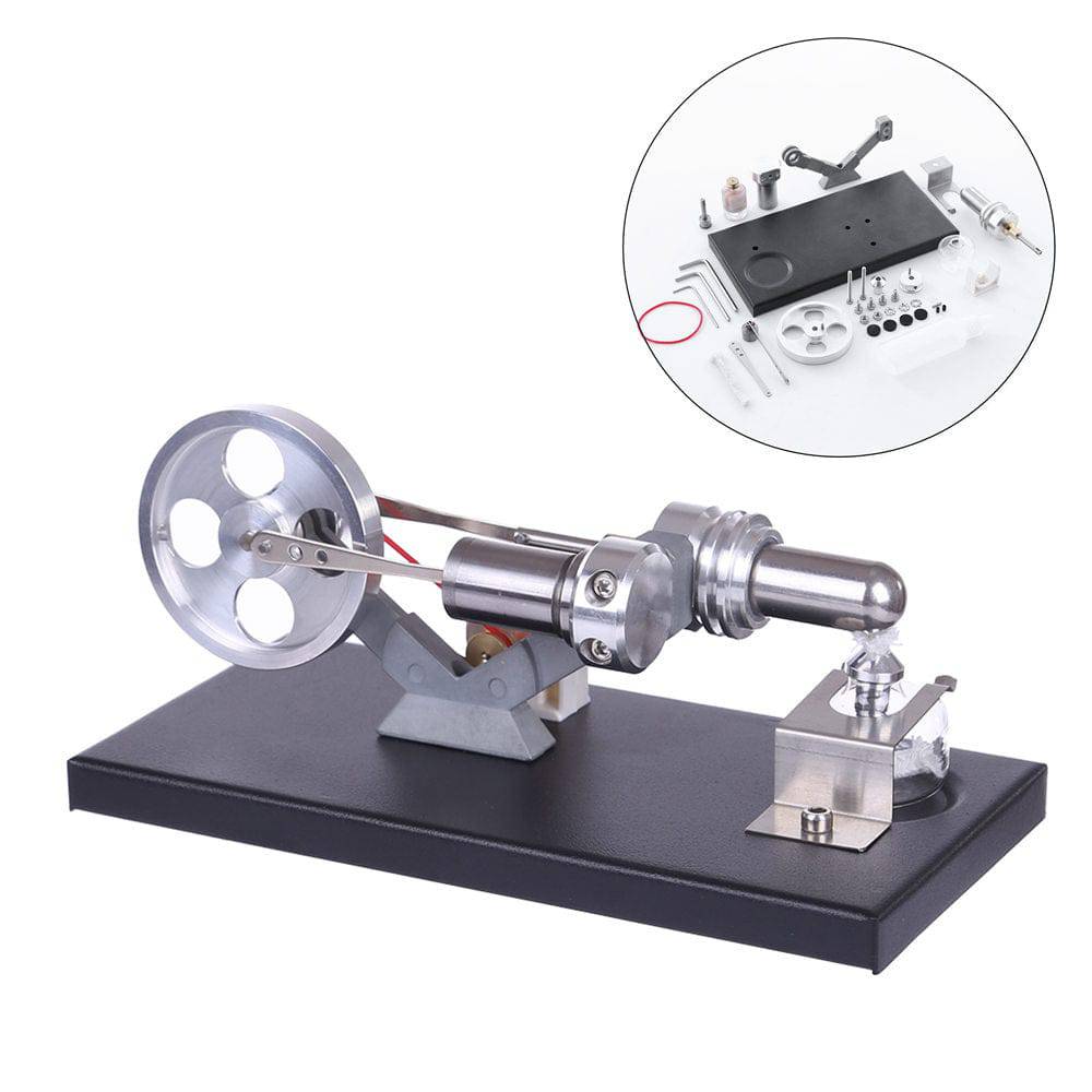 Hot Air Stirling Engine Model DIY Assembly Kit Generator with 4 LED Light 2