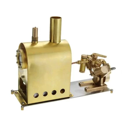 M2C Mini Steam Boiler with Twin Cylinder Marine Steam Engine Stirling Engine Model 6