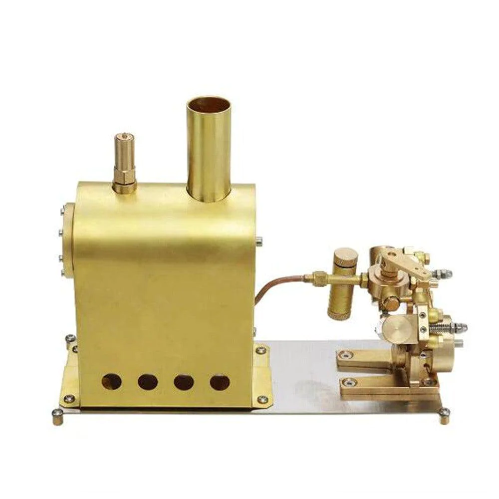 M2C Mini Steam Boiler with Twin Cylinder Marine Steam Engine Stirling Engine Model 2