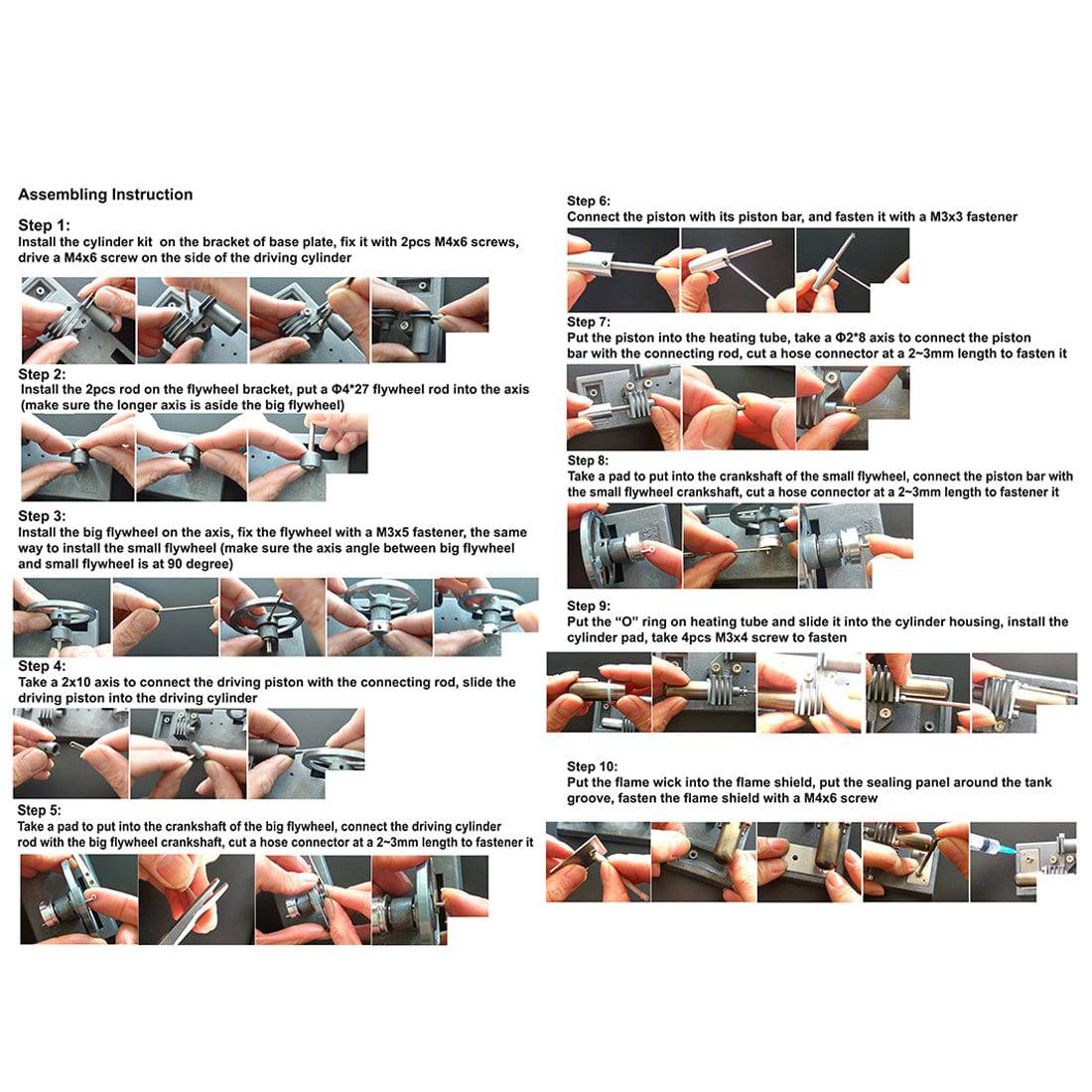 Stirling Engine Kit DIY Assemble Physical Motor Model Power Generator External Combustion Educational Toy 2 Stirling Engine Kit DIY Assemble Physical Motor Model Power Generator External Combustion Educational Toy - Image 2