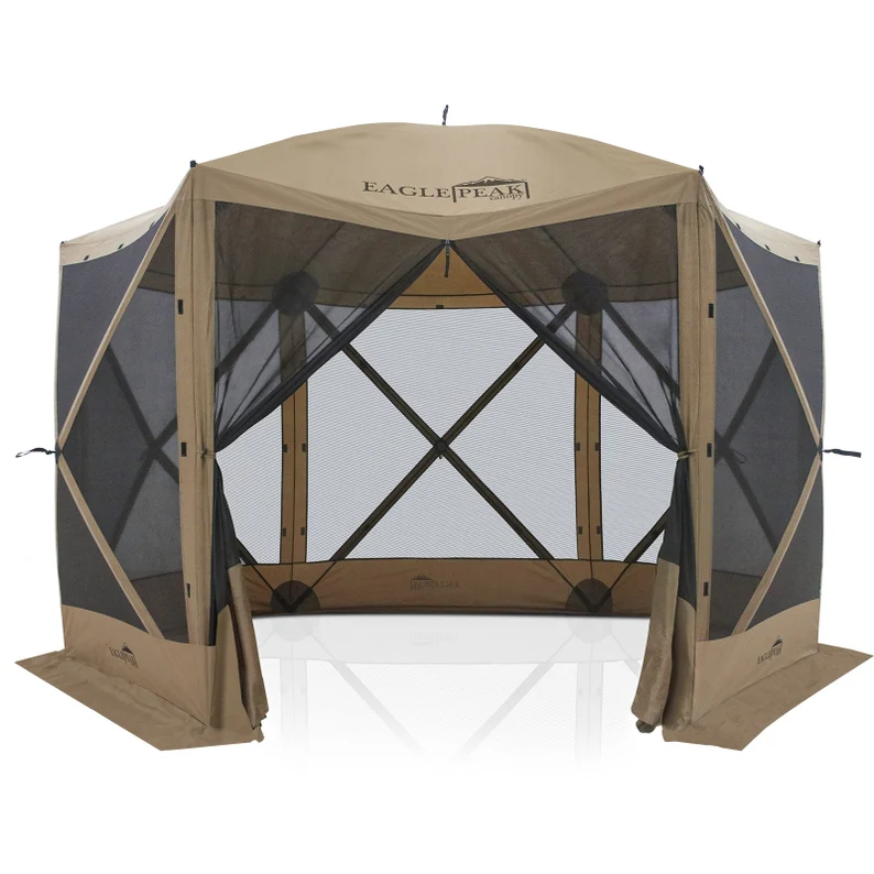 12x12 ft Portable Pop Up 6 Sided Hex Screenhouse Canopy 2