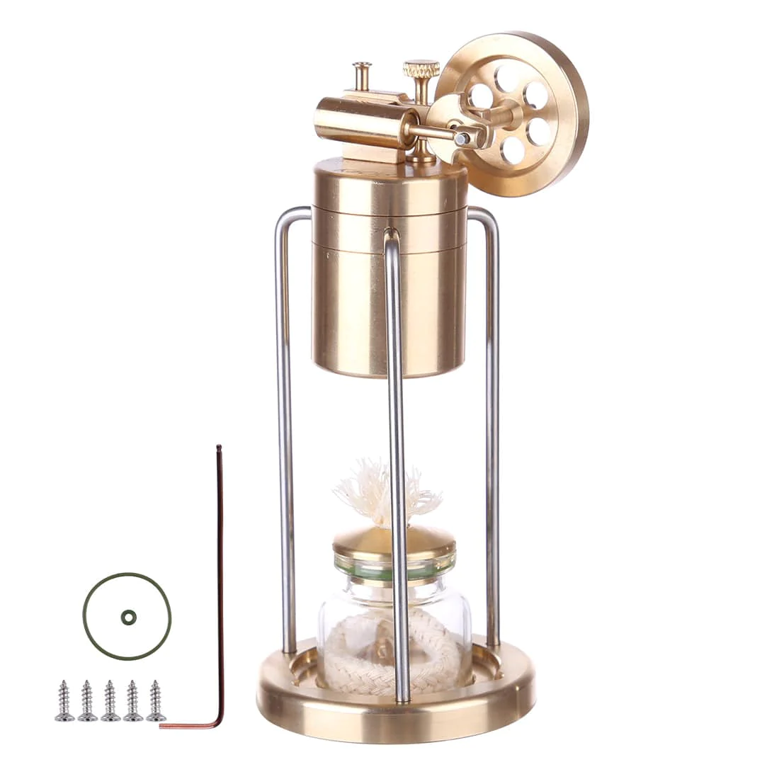 Microcosm Mini Live Steam Engine Brass Stirling Engine Model Science Education 1