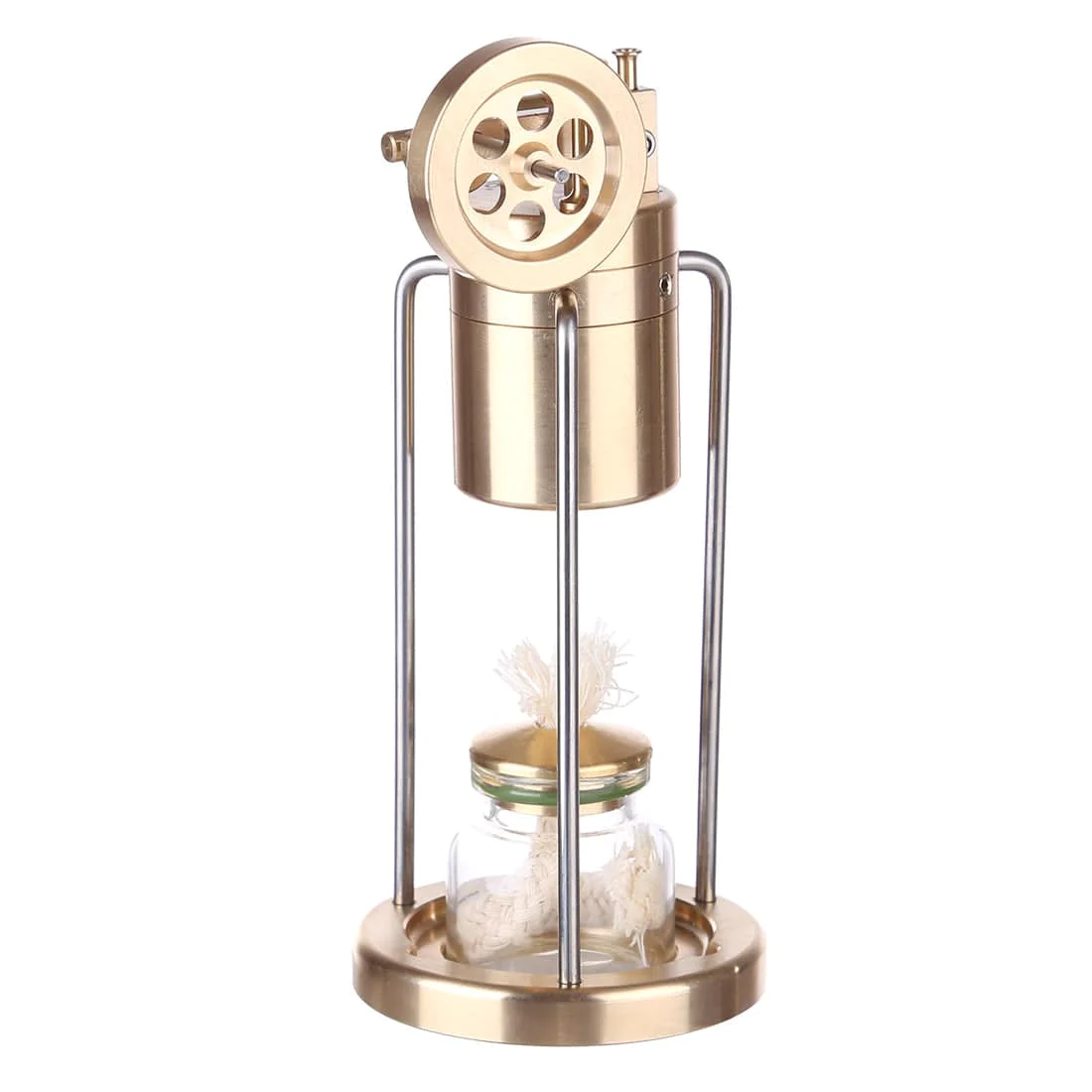 Microcosm Mini Live Steam Engine Brass Stirling Engine Model Science Education 3 Microcosm Mini Live Steam Engine Brass Stirling Engine Model Science Education - Image 3