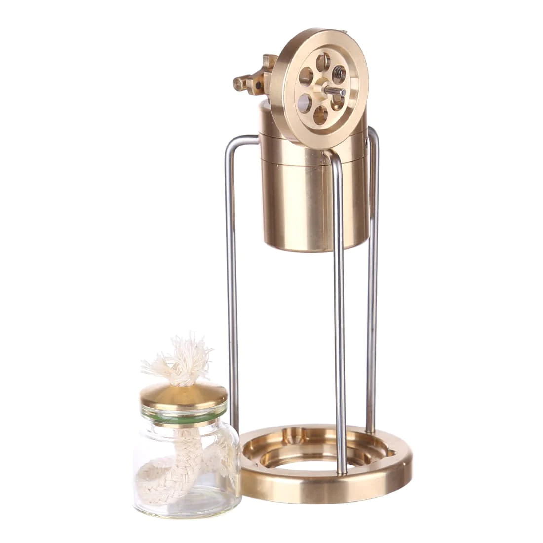 Microcosm Mini Live Steam Engine Brass Stirling Engine Model Science Education 5 Microcosm Mini Live Steam Engine Brass Stirling Engine Model Science Education - Image 5