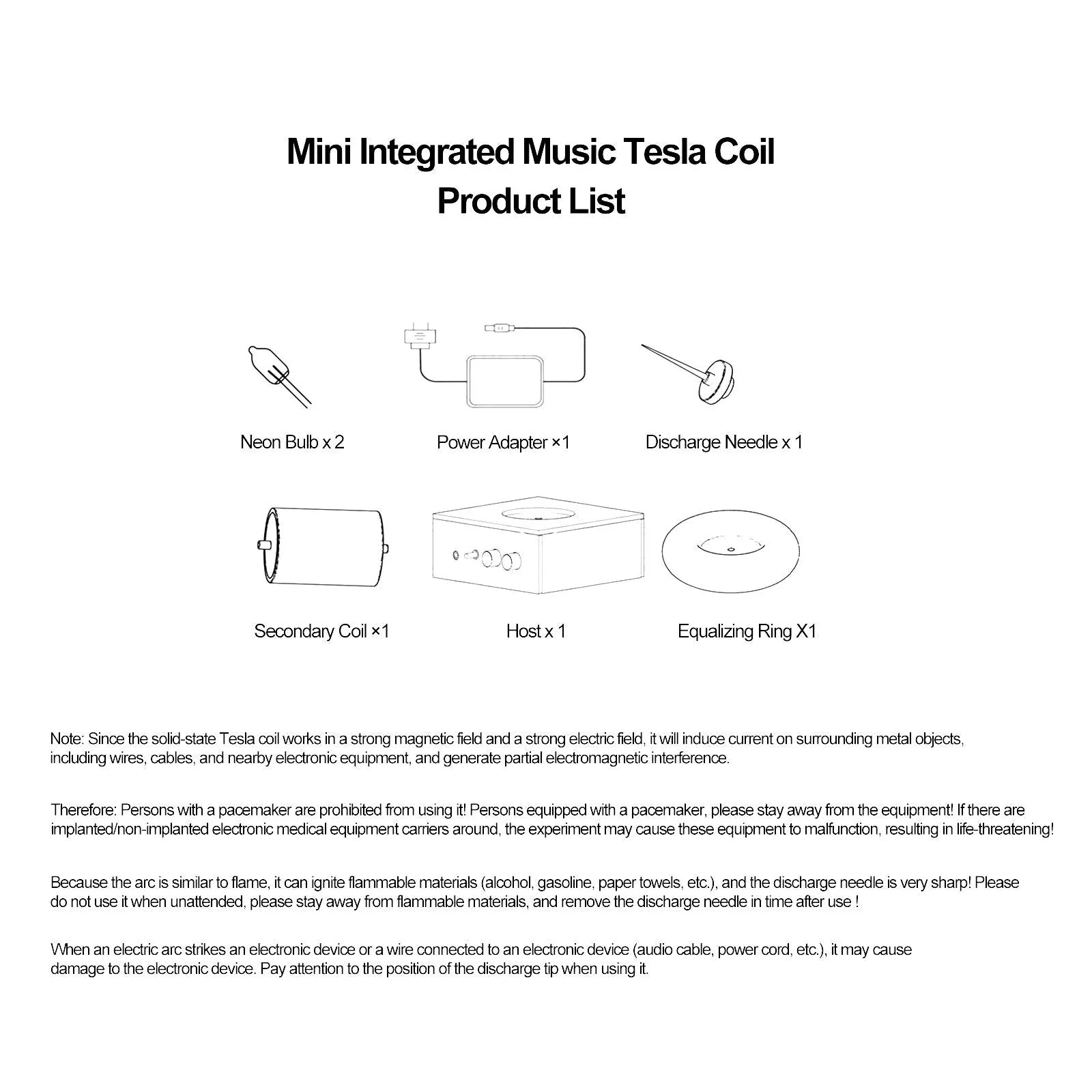 Bluetooth Version Music Tesla Coil Plasma Speaker - Stirlingkit