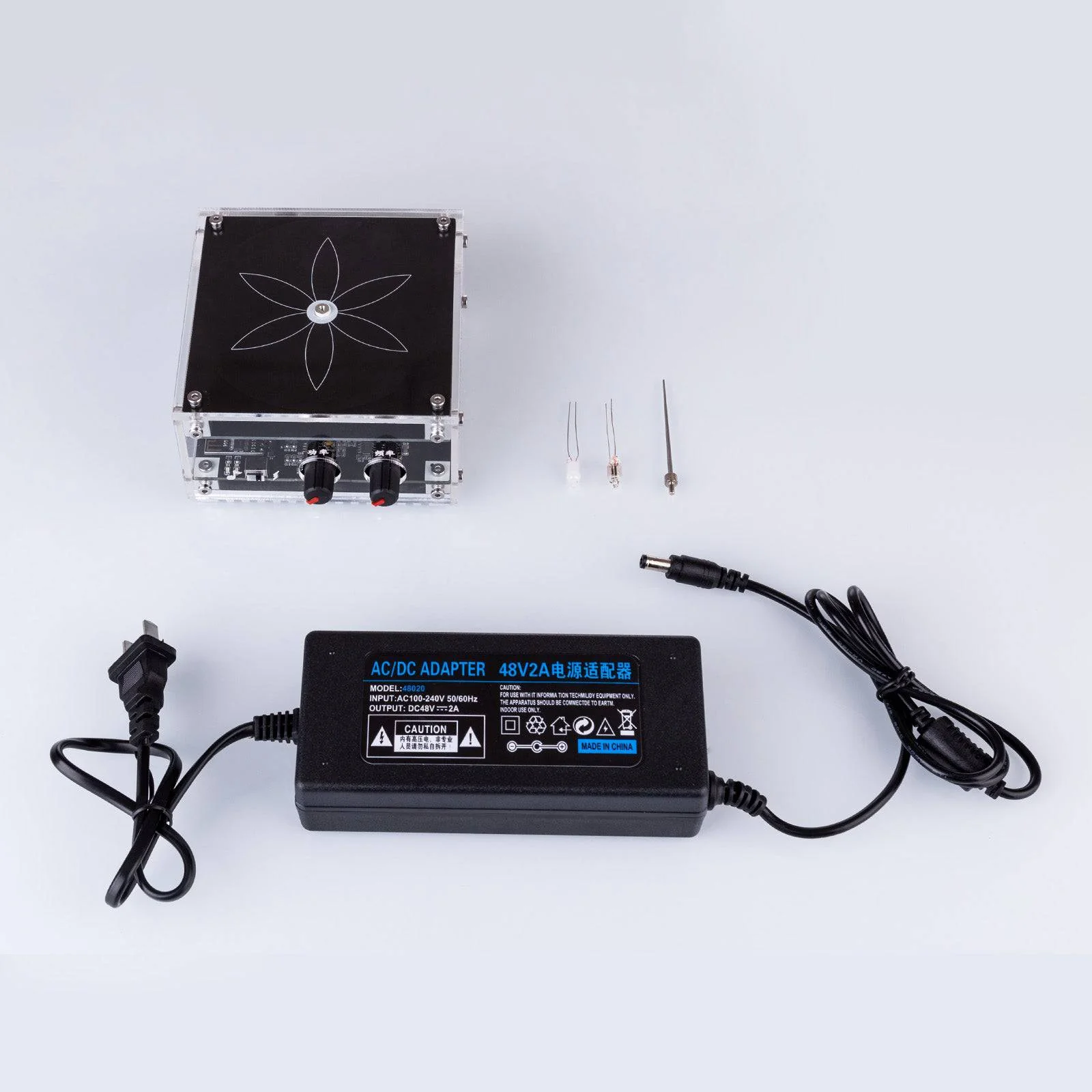 Bluetooth Musical Tesla Coil High-Frequency Arc Lighter Impulse Generator with 48V2A Power Supply 9 Bluetooth Musical Tesla Coil High-Frequency Arc Lighter Impulse Generator with 48V2A Power Supply - Image 9