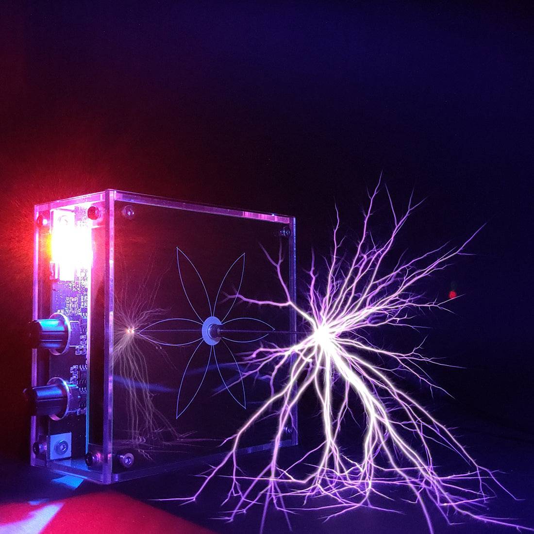 Bluetooth Musical Tesla Coil High-Frequency Arc Lighter Impulse Generator with 48V2A Power Supply 2 Bluetooth Musical Tesla Coil High-Frequency Arc Lighter Impulse Generator with 48V2A Power Supply - Image 2