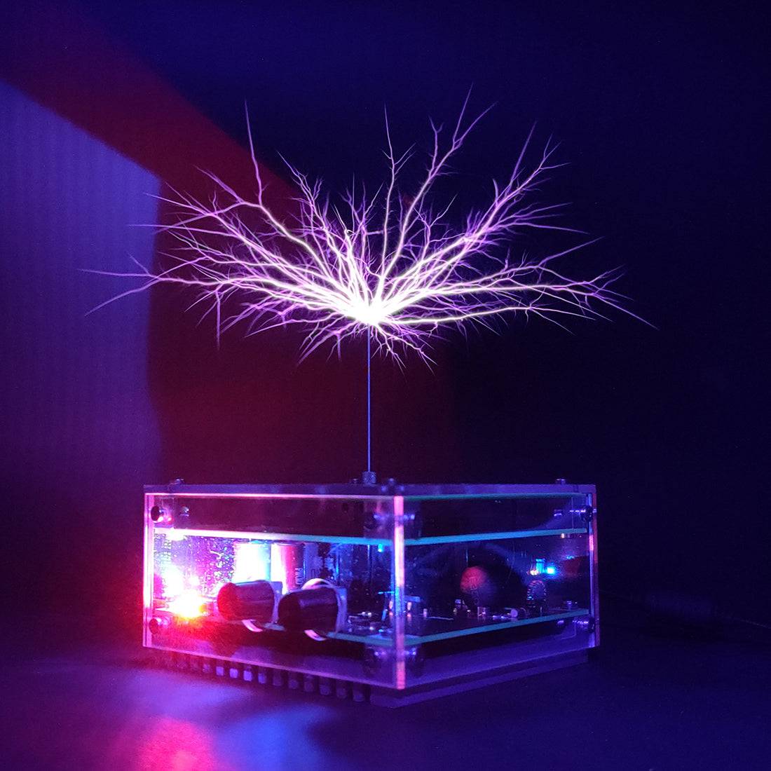 Bluetooth Musical Tesla Coil High-Frequency Arc Lighter Impulse Generator with 48V2A Power Supply 5 Bluetooth Musical Tesla Coil High-Frequency Arc Lighter Impulse Generator with 48V2A Power Supply - Image 5