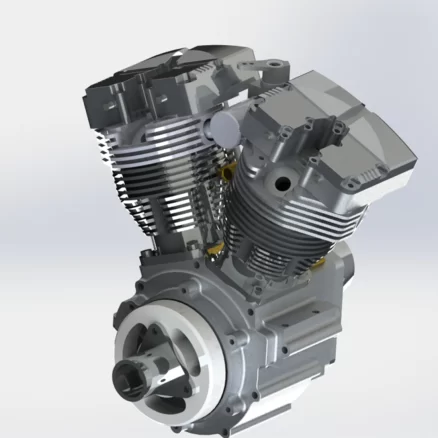CISON FG-VT157 15.7cc Miniature V-Twin Motorcycle Engine OHV 4 Stroke Air-cooled Gasoline Engine Model 3