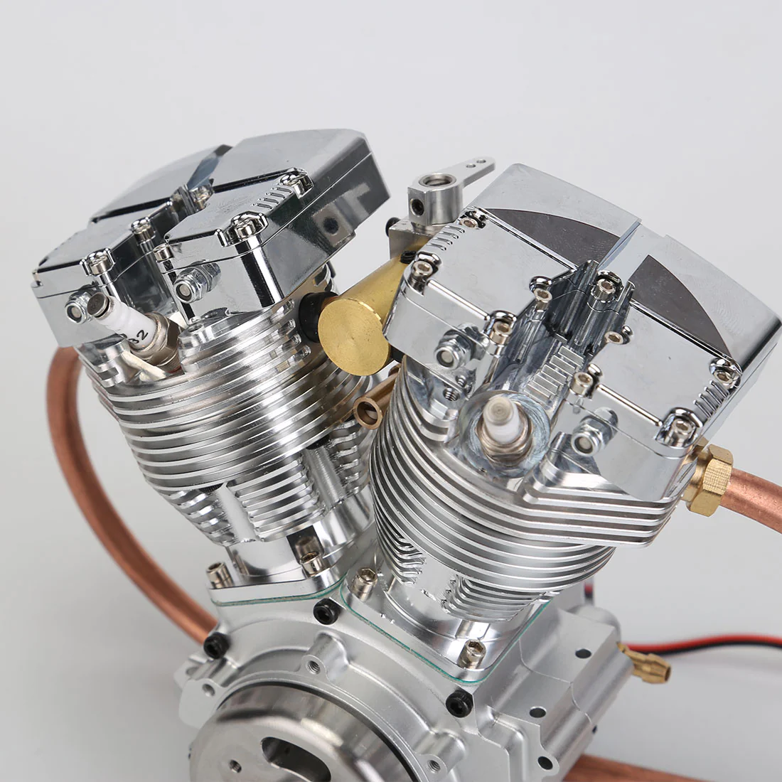 CISON FG-VT157 15.7cc Miniature V-Twin Motorcycle Engine OHV 4 Stroke Air-cooled Gasoline Engine Model 2 CISON FG-VT157 15.7cc Miniature V-Twin Motorcycle Engine OHV 4 Stroke Air-cooled Gasoline Engine Model - Image 2