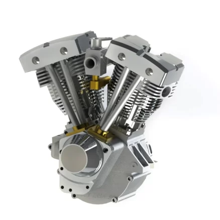 CISON FG-VT157 15.7cc Miniature V-Twin Motorcycle Engine OHV 4 Stroke Air-cooled Gasoline Engine Model 5