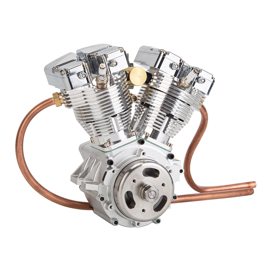 CISON FG-VT157 15.7cc Miniature V-Twin Motorcycle Engine OHV 4 Stroke Air-cooled Gasoline Engine Model 1