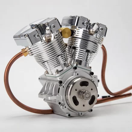 CISON FG-VT157 15.7cc Miniature V-Twin Motorcycle Engine OHV 4 Stroke Air-cooled Gasoline Engine Model 13