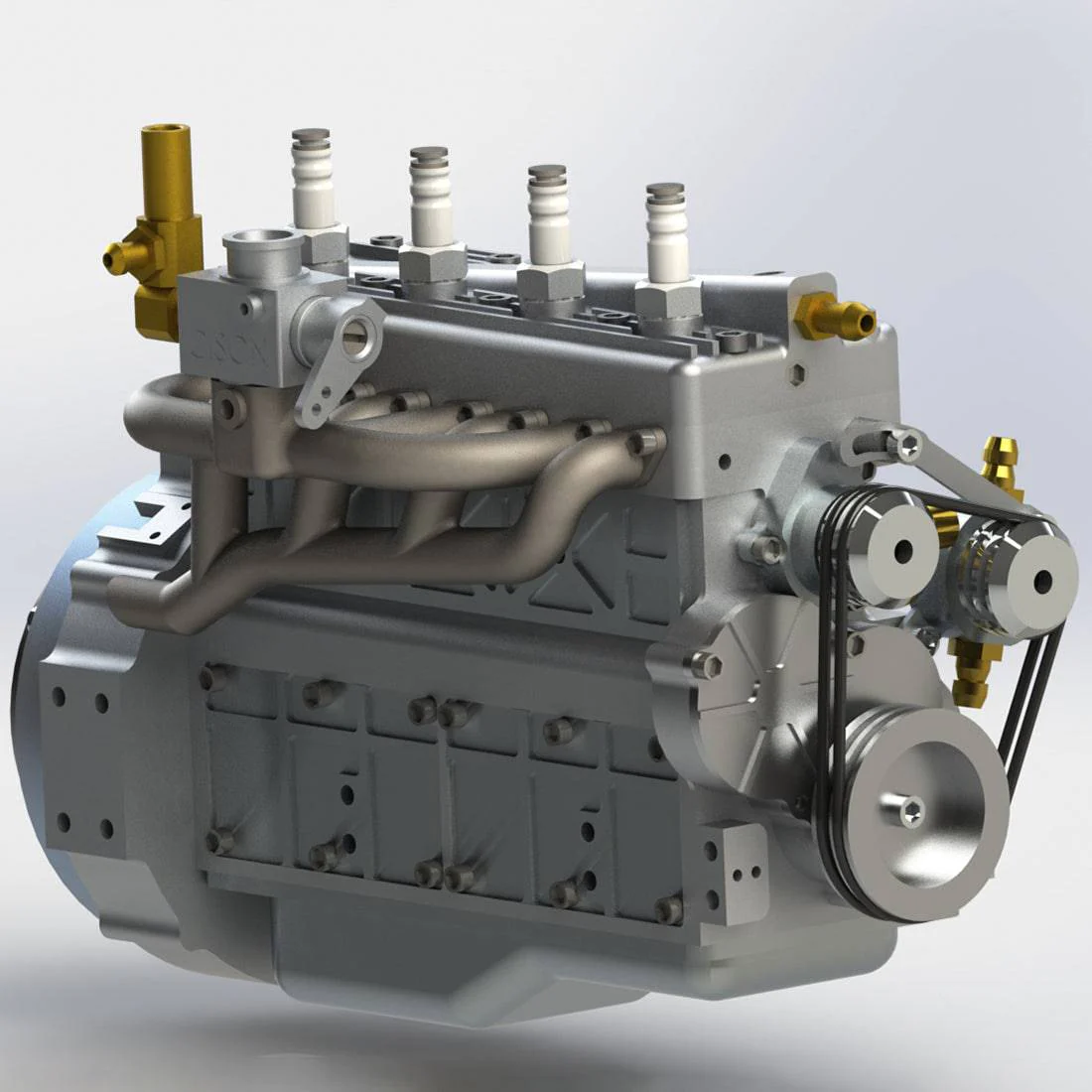 CISON FL4-175 Flathead Inline 4 Cylinder Four Stroke 9,000rpm RC Water-cooled Gasoline Engine 17.5cc 10 CISON FL4-175 Flathead Inline 4 Cylinder Four Stroke 9,000rpm RC Water-cooled Gasoline Engine 17.5cc - Image 10