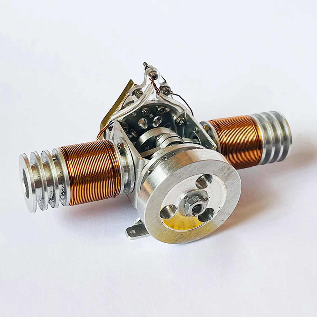 Double Cylinder Electric Flat-twin Solenoid Engine Electromagnetic Motor 2 Double Cylinder Electric Flat-twin Solenoid Engine Electromagnetic Motor - Image 2