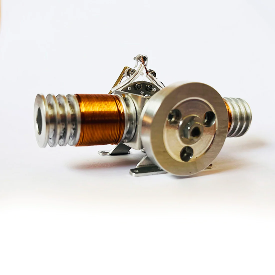 Double Cylinder Electric Flat-twin Solenoid Engine Electromagnetic Motor 3 Double Cylinder Electric Flat-twin Solenoid Engine Electromagnetic Motor - Image 3