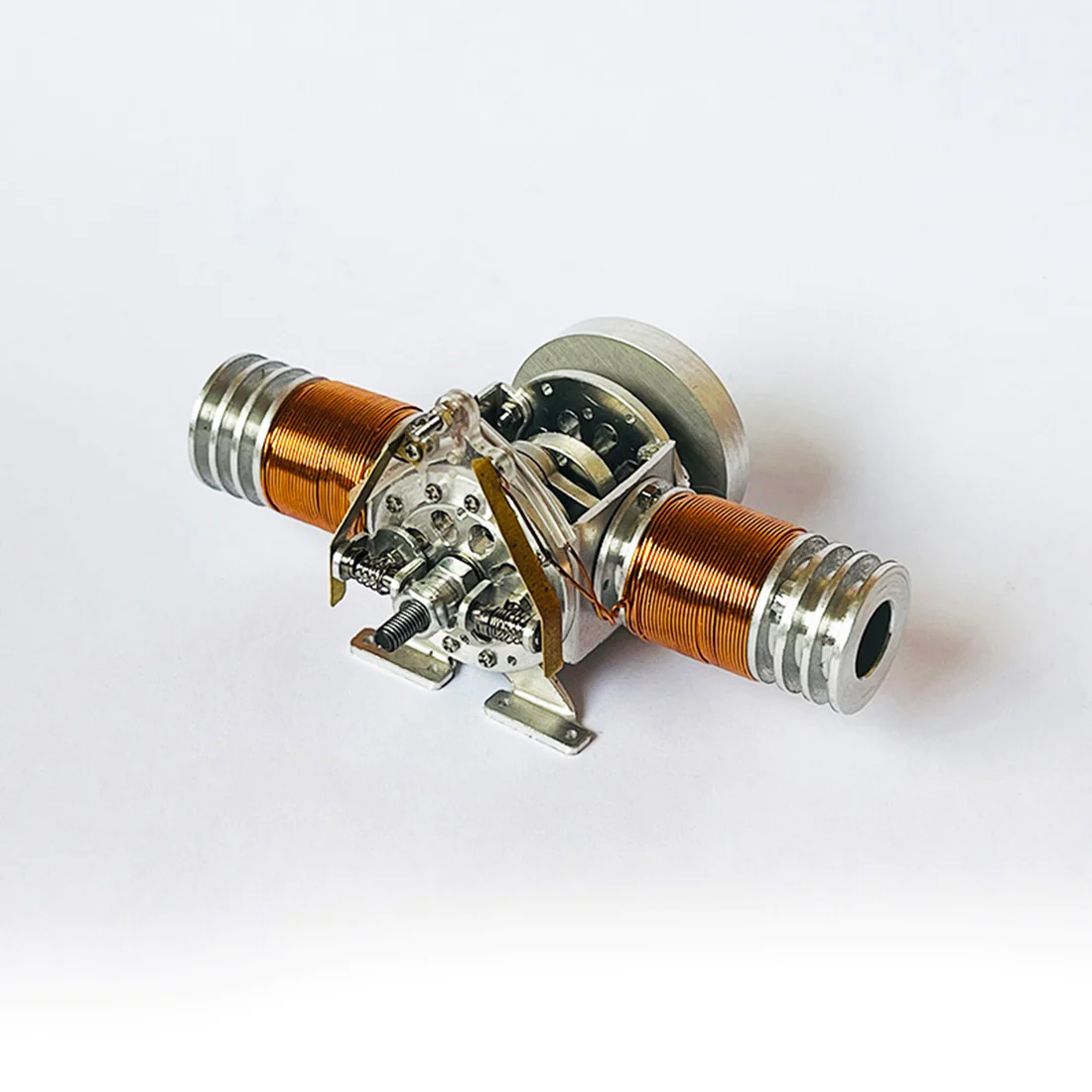 Double Cylinder Electric Flat-twin Solenoid Engine Electromagnetic Motor 4 Double Cylinder Electric Flat-twin Solenoid Engine Electromagnetic Motor - Image 4