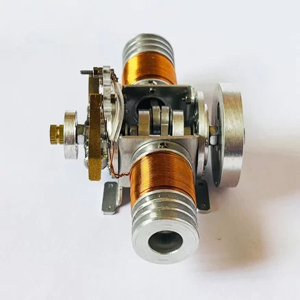 Double Cylinder Electric Flat-twin Solenoid Engine Electromagnetic Motor 7