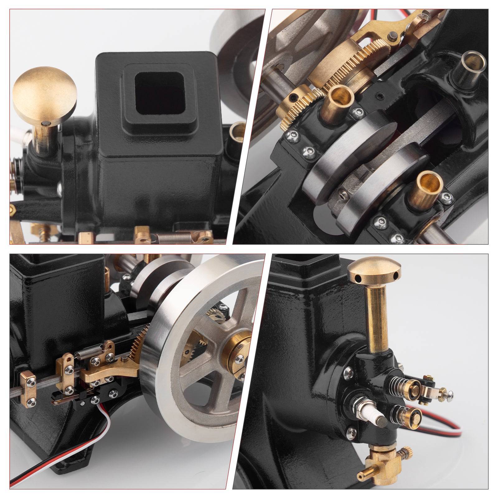 ENJOMOR 6cc Antique Red Hit and Miss Gas Engine Working Model 8 ENJOMOR 6cc Antique Red Hit and Miss Gas Engine Working Model - Image 8