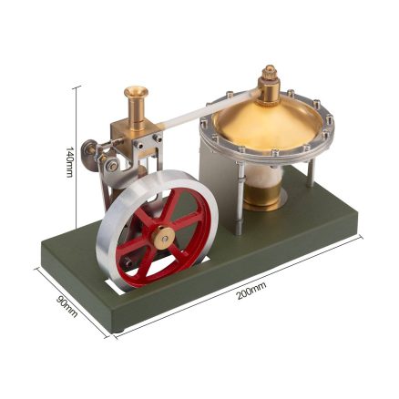 ENJOMOR Assembly Vertical Hero's Steam Engine Model with Boiler DIY KIT 13