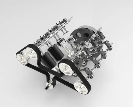ENJOMOR V8 GS-V8 78CC DOHC Gasoline Water-cooled V8 Engine That Works with Starter Kit Full Set Pre-order 6