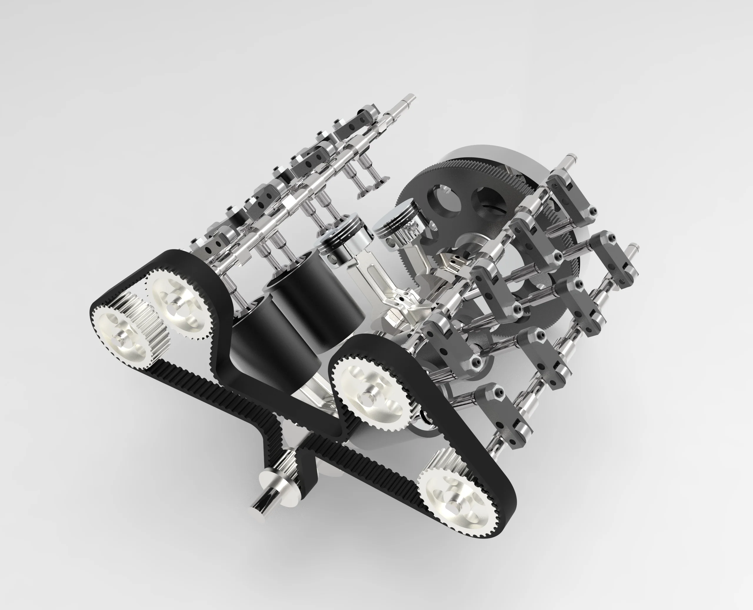ENJOMOR V8 78CC GS-V8 Working Scale Model Engine Gas DOHC 4 Stroke Water-cooled Pre-Order 9 ENJOMOR V8 78CC GS-V8 Working Scale Model Engine Gas DOHC 4 Stroke Water-cooled Pre-Order - Image 9