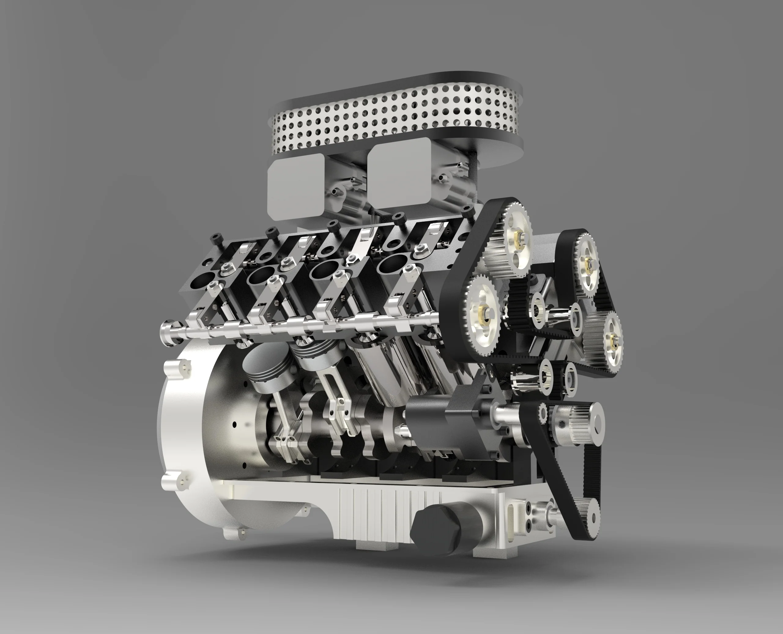 ENJOMOR V8 78CC GS-V8 Working Scale Model Engine Gas DOHC 4 Stroke Water-cooled Pre-Order 10 ENJOMOR V8 78CC GS-V8 Working Scale Model Engine Gas DOHC 4 Stroke Water-cooled Pre-Order - Image 10