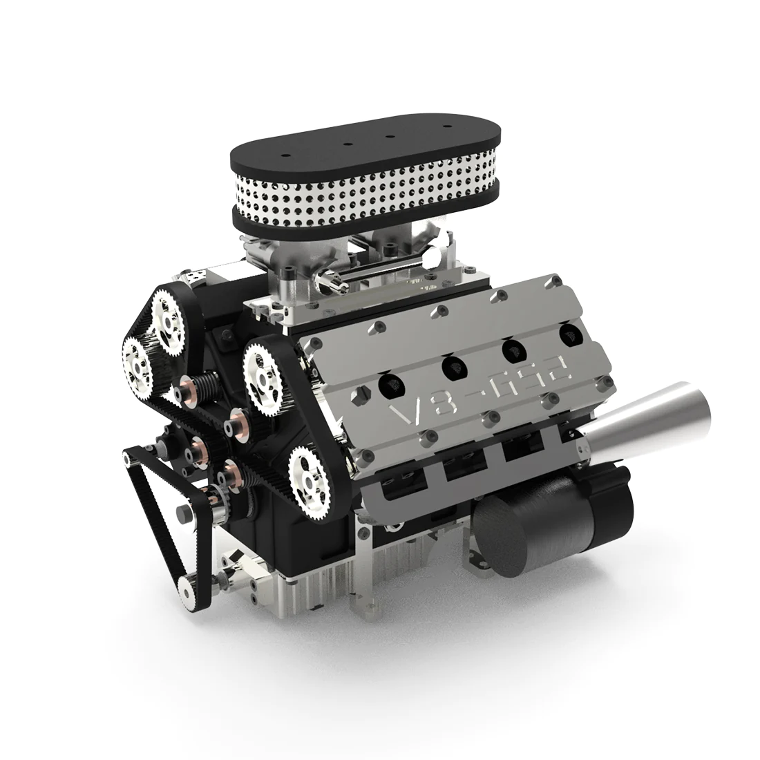 ENJOMOR V8 78CC GS-V8 Working Scale Model Engine Gas DOHC 4 Stroke Water-cooled Pre-Order 1 ENJOMOR V8 78CC GS-V8 Working Scale Model Engine Gas DOHC 4 Stroke Water-cooled Pre-Order