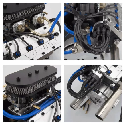 ENJOMOR V8 GS-V8 78CC DOHC Gasoline Water-cooled V8 Engine That Works with Starter Kit Full Set Pre-order 10