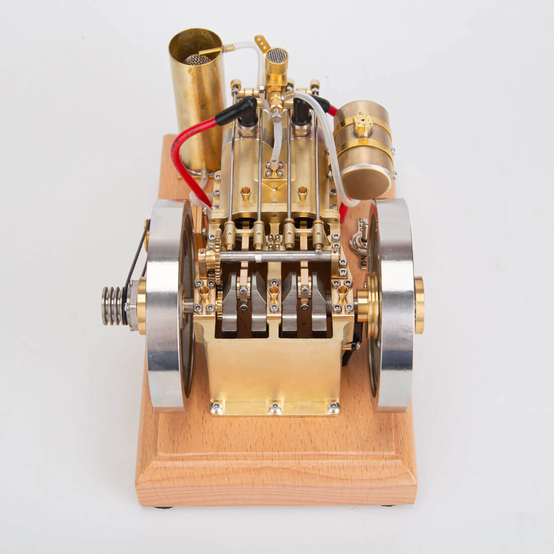 H76 5CC Horizontal Vintage Stationary Engine Twin-cylinder OHV Dual Flywheel Gasoline Internal Combustion Engine Model 3 H76 5CC Horizontal Vintage Stationary Engine Twin-cylinder OHV Dual Flywheel Gasoline Internal Combustion Engine Model - Image 3
