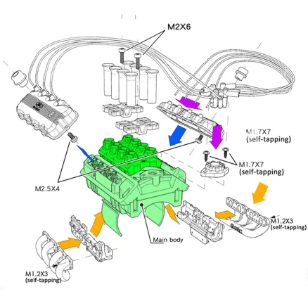 High Simulation V8 Engine Hood Fan Air Intake Motor Radiator kits for 1/10 Car GRC FST 5