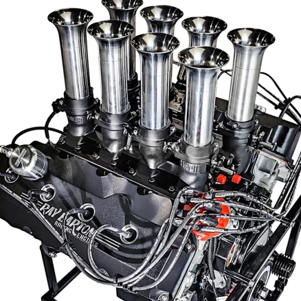 High Simulation V8 Engine Hood Fan Air Intake Motor Radiator kits for 1/10 Car GRC FST 7