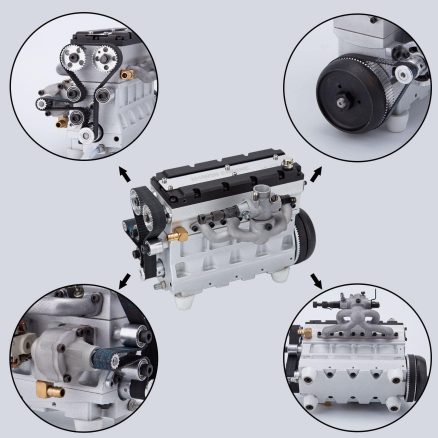 HOWIN L4-172 17.2cc SOHC Inline 4 Cylinder FOUR Stroke 15000 rpm Nitro RC Engine 12