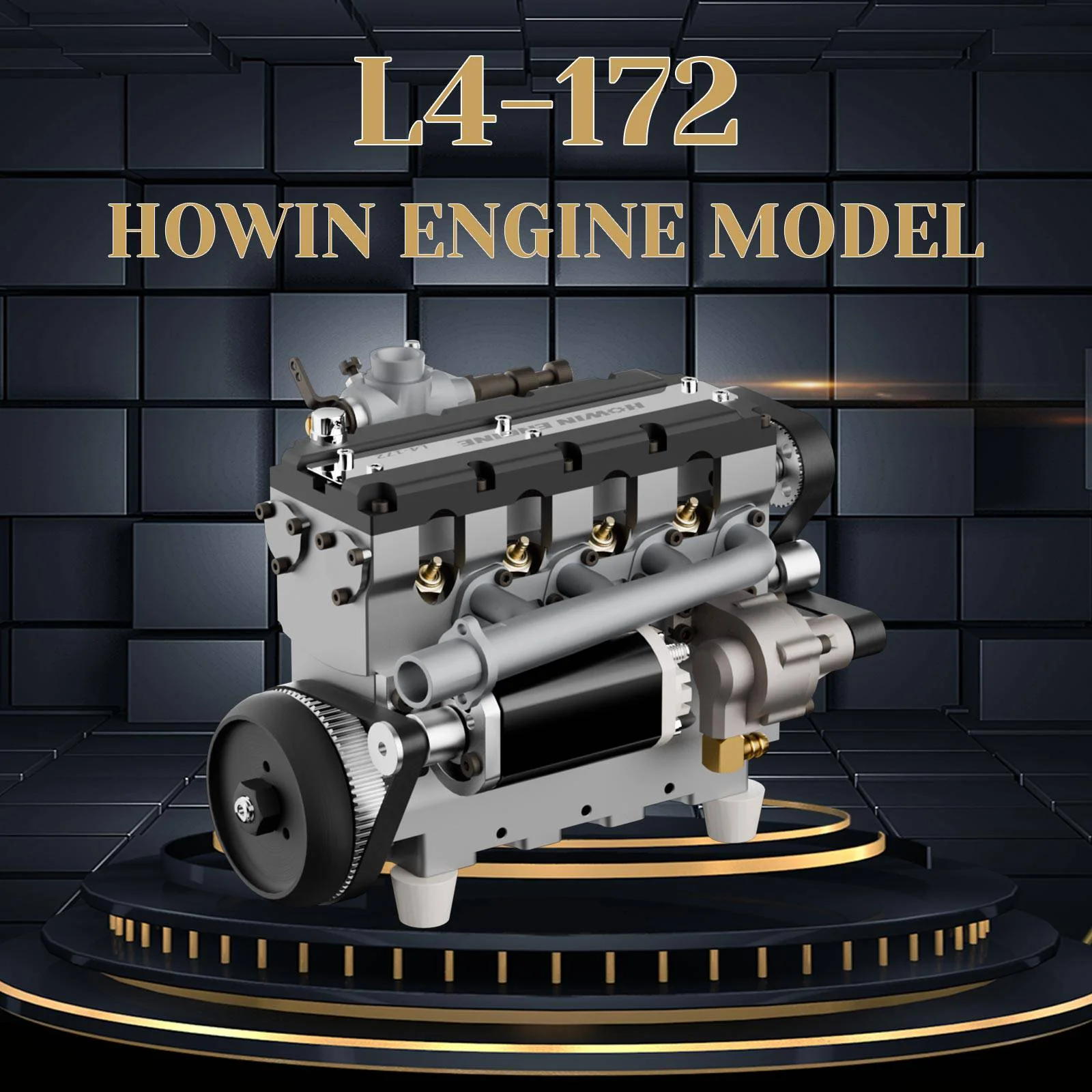 HOWIN L4-172 17.2cc SOHC Inline 4 Cylinder FOUR Stroke 15000 rpm Nitro RC Engine 17 HOWIN L4-172 17.2cc SOHC Inline 4 Cylinder FOUR Stroke 15000 rpm Nitro RC Engine - Image 17