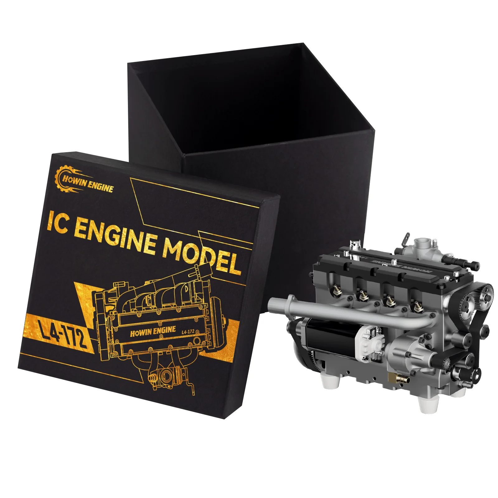HOWIN L4-172 17.2cc SOHC Inline 4 Cylinder FOUR Stroke 15000 rpm Nitro RC Engine 2 HOWIN L4-172 17.2cc SOHC Inline 4 Cylinder FOUR Stroke 15000 rpm Nitro RC Engine - Image 2